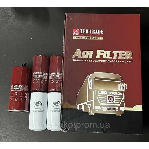 Комплект фільтрів для ТО Howo A7 (дв. D10)