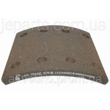 Накладка гальмівної колодки задня Foton <unk> Howo 8 отворів LEO500007B / 99000340068